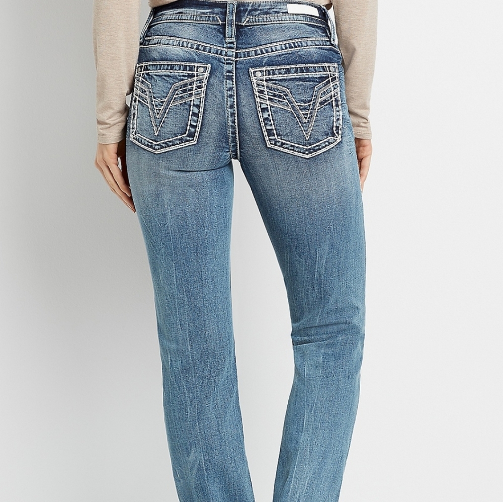 Vigoss The Chelsea Boyfriend Jeans Woman Size 1/2 - Picture 12 of 12
